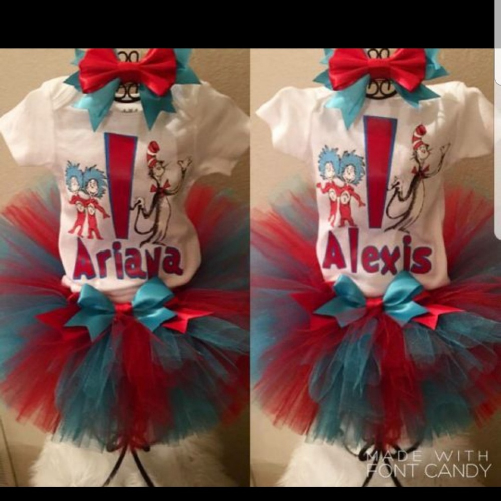 Thing one thing 2 tutus